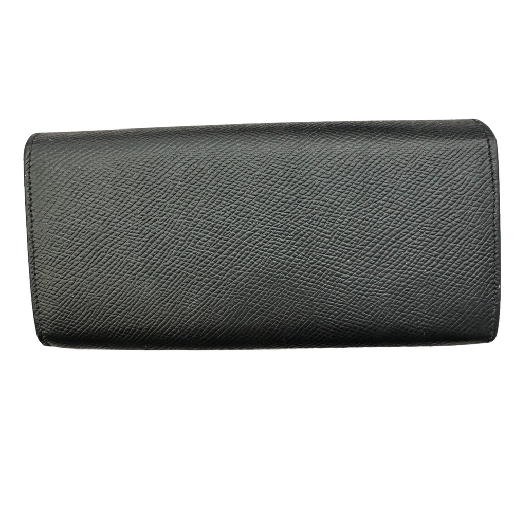 Celine Large Flap Wallet In Grained Calfskin Black - Picture 15 of 16